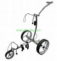 Noble 007R remote stainless steel golf trolley tubular motors lithium battery 1