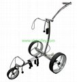 Noble 007R remote stainless steel golf trolley tubular motors lithium battery