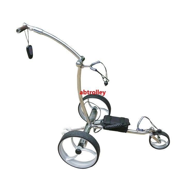 Folding Mini Remote Control Golf Carts For Sale Electric Push Golf Trolley 2