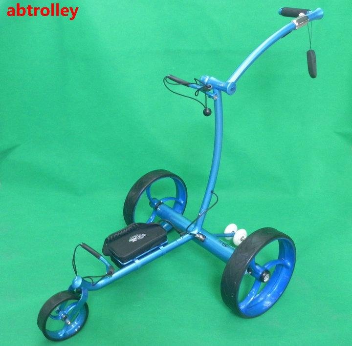 Folding Mini Remote Control Golf Carts For Sale Electric Push Golf Trolley 8