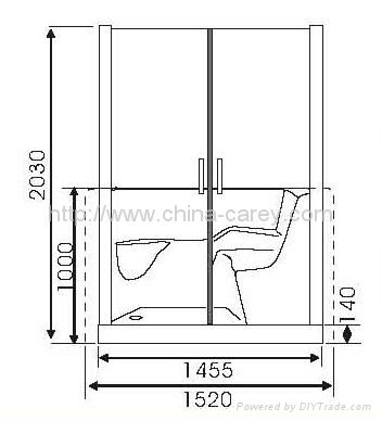 Handicapped shower room TS-001 3