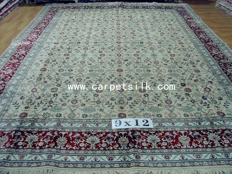 Wholesale size 9x12 feet Canton Fair Persian Handmade Silk rug living room 2