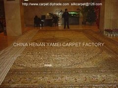 承接大型地毯14x20 ft總統專用真絲波斯地毯
