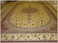 Tapis persan en soie naturelle fabriqué