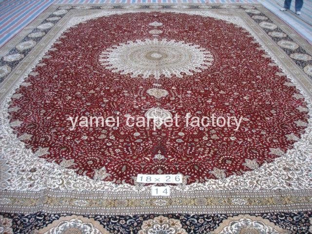 Chinas good natural silk carpet factory - yamei Production of extra large carpet 1