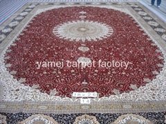 Chinas good natural silk carpet factory - yamei Production of extra large carpet