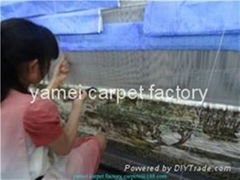 Chinas good natural silk carpet factory - yamei Production of extra large carpet