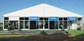 Install large span aviation aluminum alloy tent and provide carpet