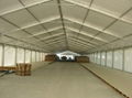 Install large span aviation aluminum alloy tent and provide carpet