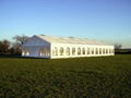 Sports tent, spire tent and warehouse shed of the same quality as Mercedes Benz
