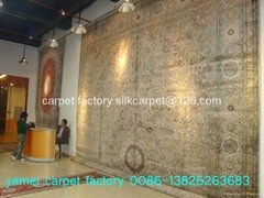 The world's largest silk carpet 80x151 ft hand woven large carpet