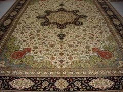 Let the world love Persian Splendor silk carpet/tapestry