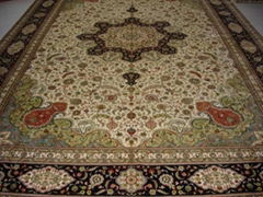 Let the world love Persian Splendor silk carpet/tapestry