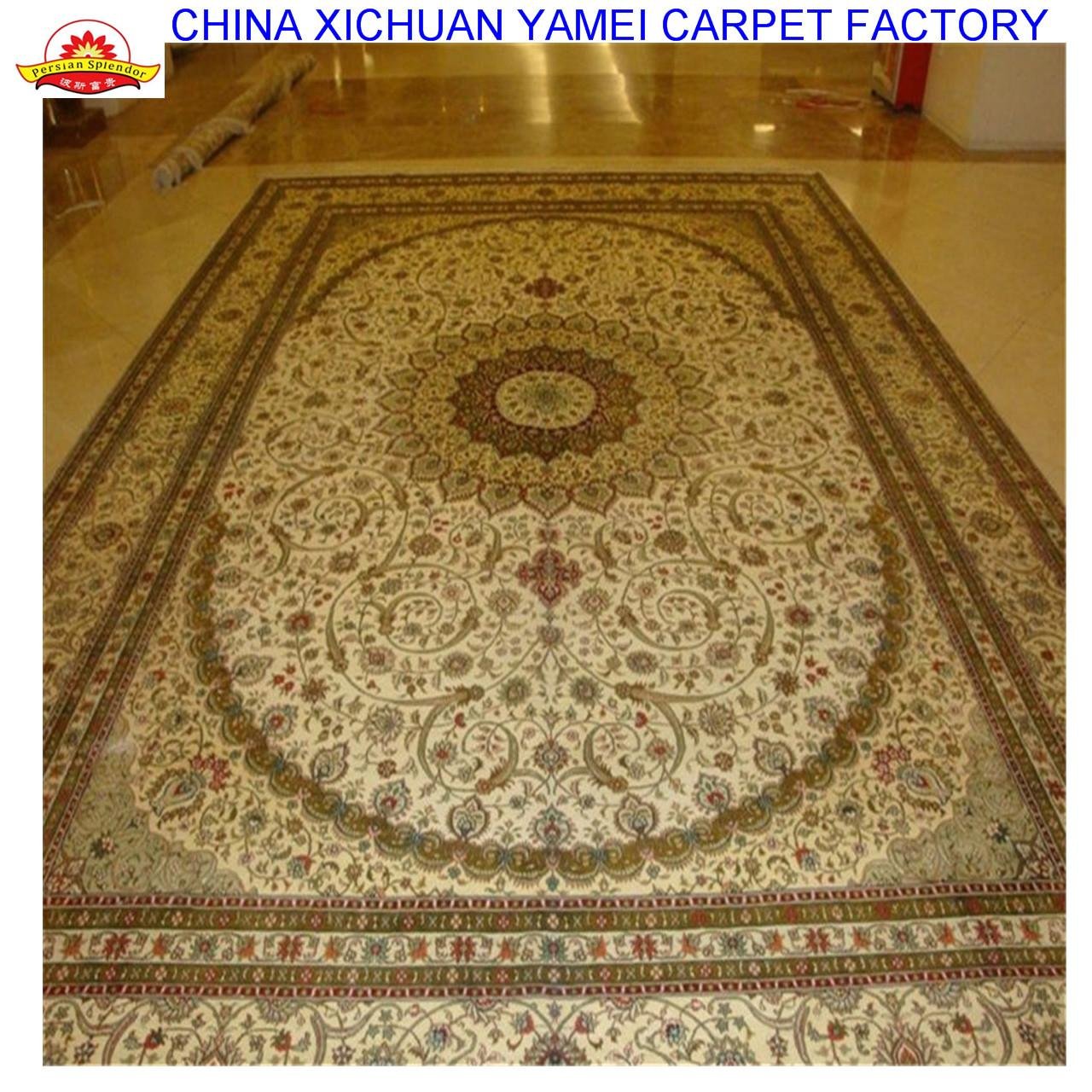亚美生产手工优质丝毯 13826288657silk carpets  2