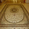 Yamei produces handmade high-quality silk carpets 13826288657