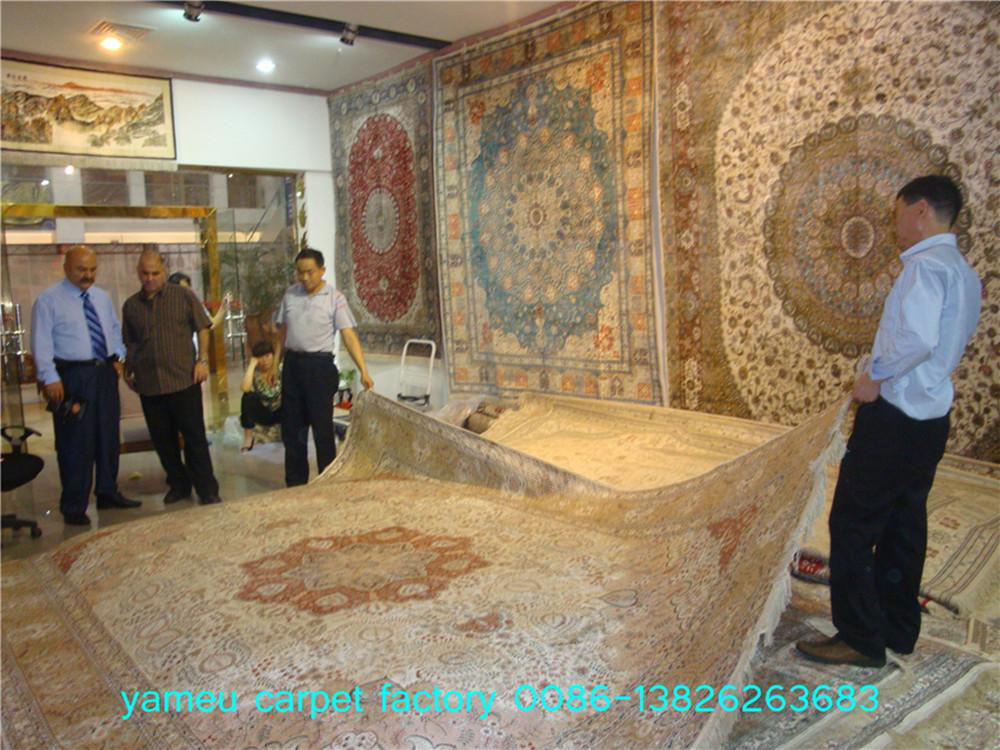 handmade silk carpets 18 x 24 ft worth millions of yuan