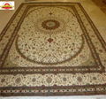 Yamei produces handmade high-quality silk carpets 13826288657