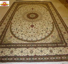 亚美生产手工优质丝毯 13826288657silk carpets 