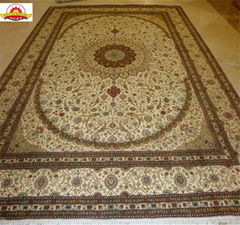 亚美生产手工优质丝毯 silk carpets 