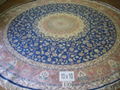 Production of handmade round handmade carpet 12x12ft American silk carpet