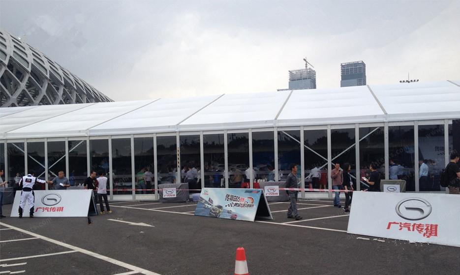 Specializing in the production of large-scale exhibition tent, trade fair tent