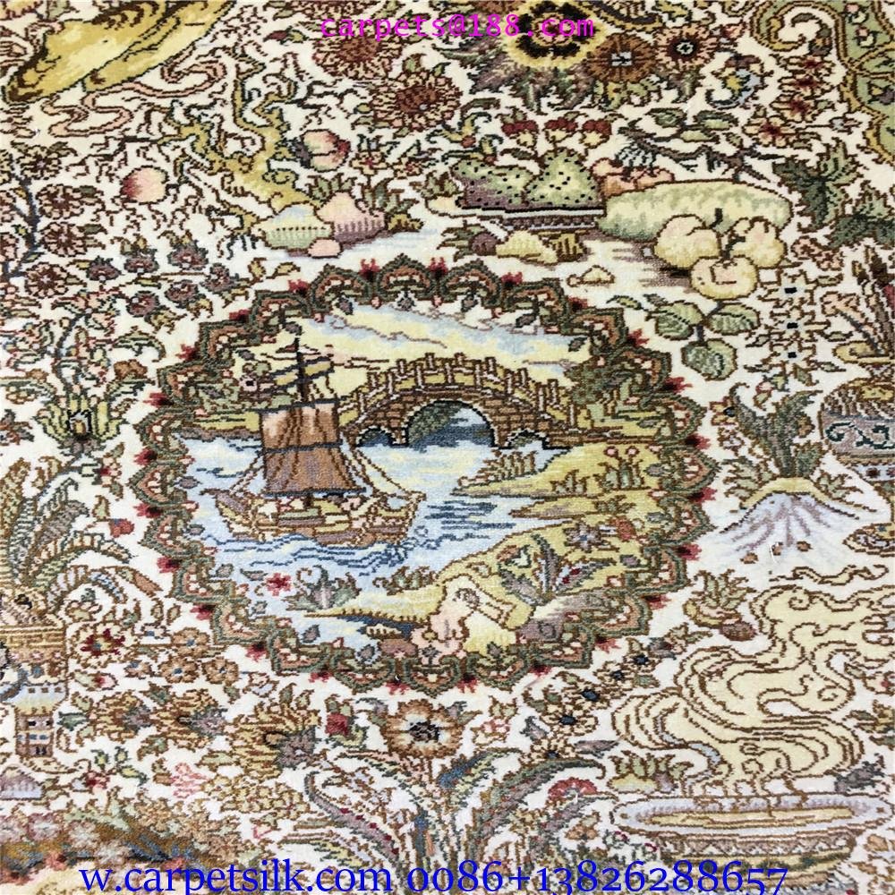 Gift in 2023 Original hand woven silk carpet/Tapestry 3