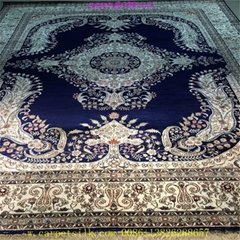 亚美传奇手工制造8x10ft毯子客厅的桑蚕丝地毯