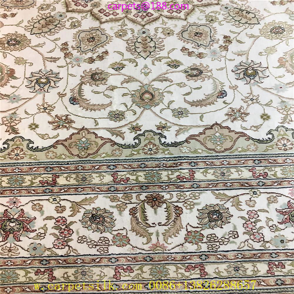 8x11ft Yamei Legend Persian pattern silk hand woven study carpet 4