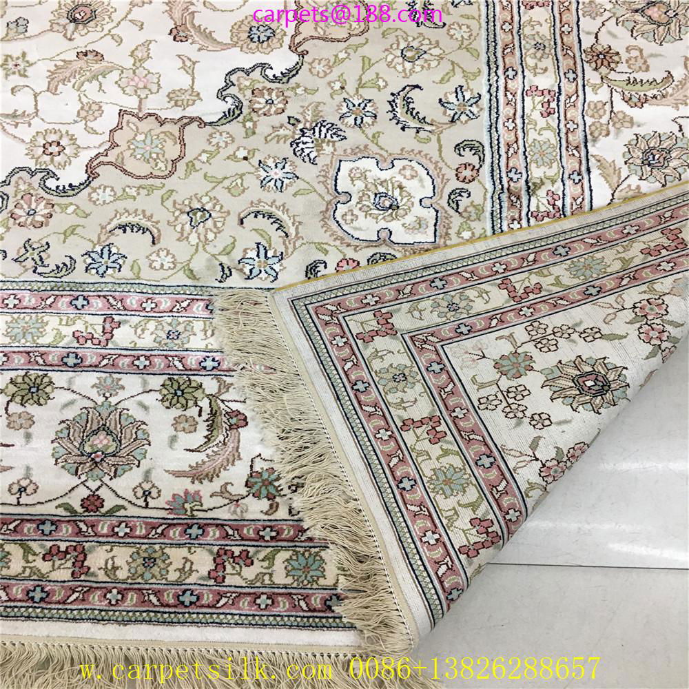 8x11ft 亚美传奇silk carpet真丝手工书房地毯,波斯图案 5