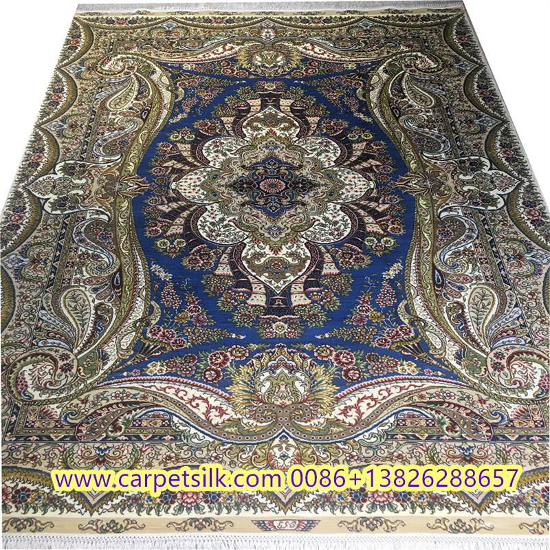 Beautiful artwork is a legendary yamei handmade silk Persian carpet
