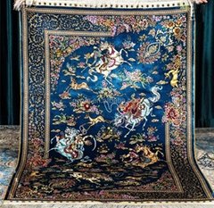 handmade Art silk tapestry adapts to elegant ornaments in living room and study
