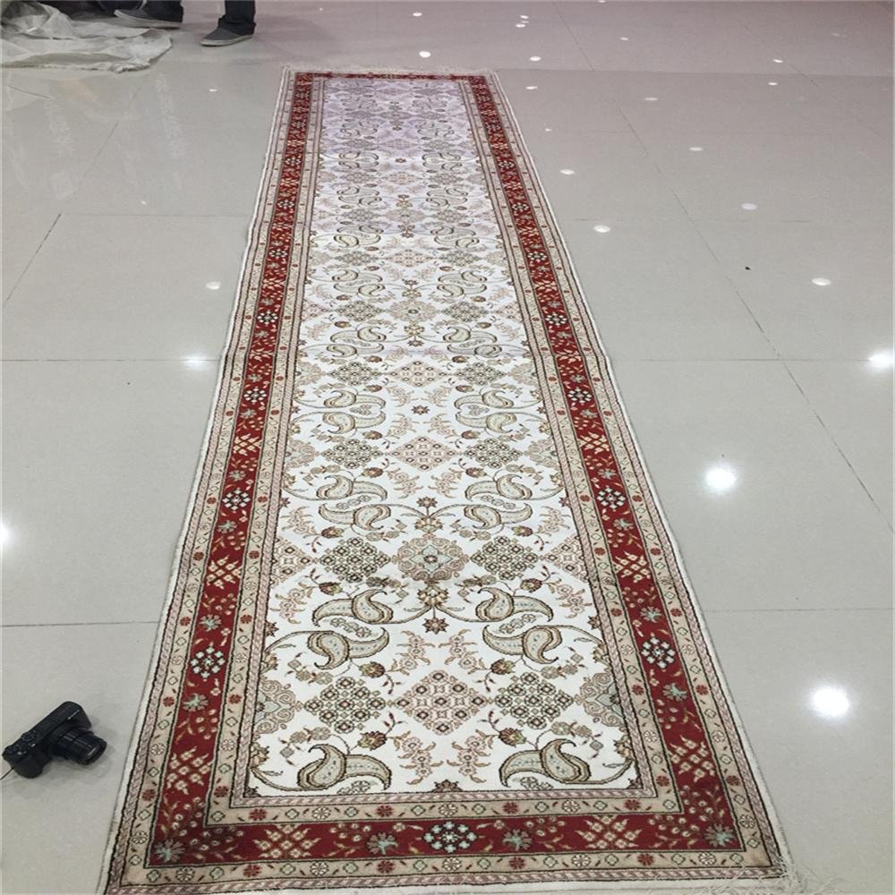 corridor art long silk handmade carpet wholesale and retail 2.5x12ft 2