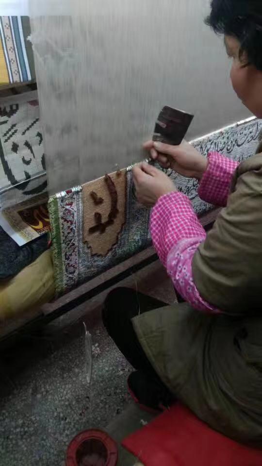 中國好的蠶絲地毯廠生產巨型手工真絲地毯 5