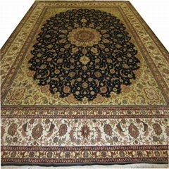10 ft x 14 ft pure handmade silk carpet reception hall art carpets