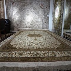 波斯圖案9x12ft-亞美傳奇客廳手工真絲地毯