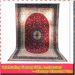 9x12ft produces Handmade silk carpets conference hall