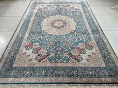 Persian Splendor  6x9ft handmade silk carpet for sitting room