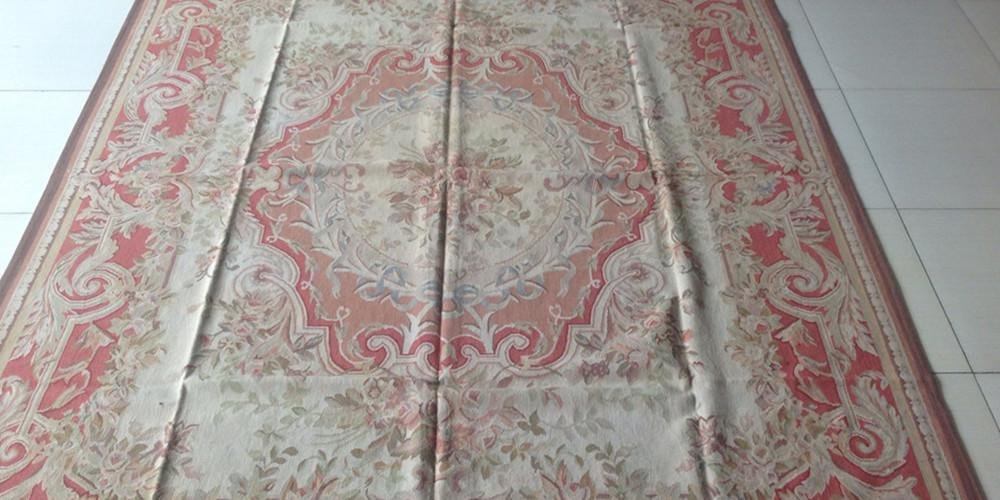 Persian Splendor hand weaven wool/silk collection Aubusson Carpet 5