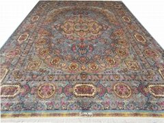 hand knotted silk persian collection carpet and rug European luxury carpet