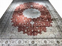 persian splendor handmade silk carpet persian style art carpet and rug