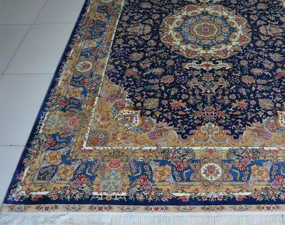 persian splendor handmade silk carpet and rug 7x10ft 4