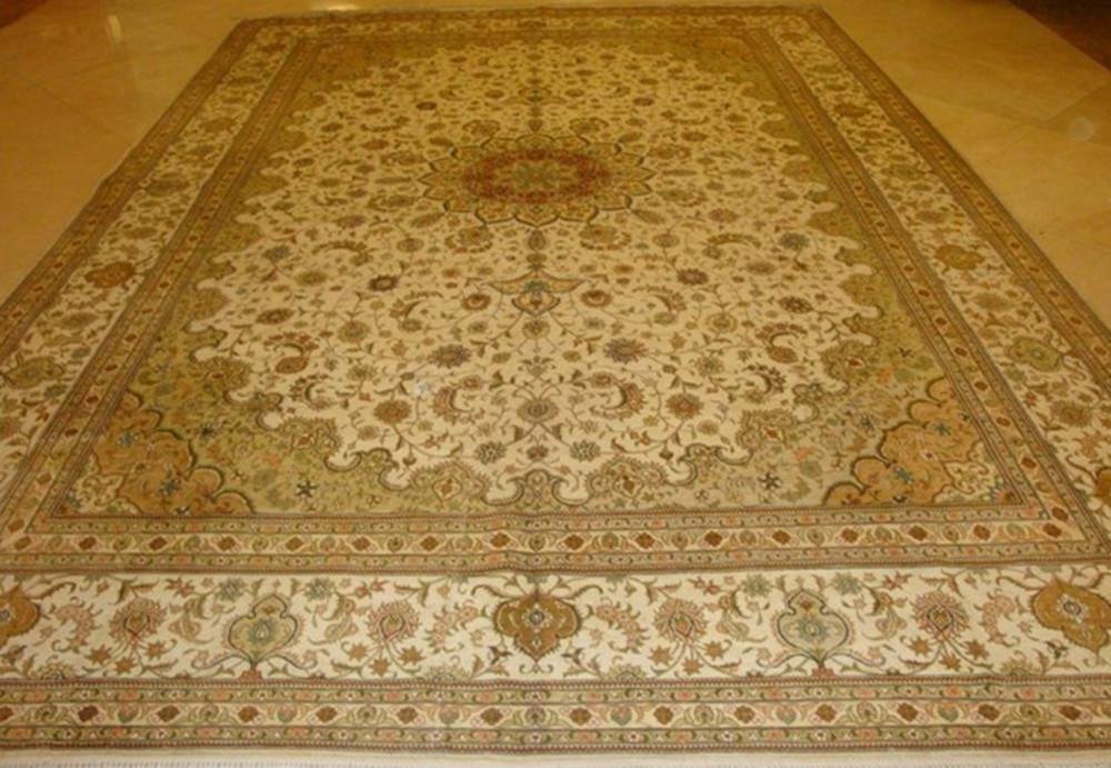 Yamei Legend Persian pattern, 8x11 silk hand woven study carpet 1