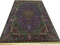 handmade silk persian carpet art silk wall hanging tapestry 1