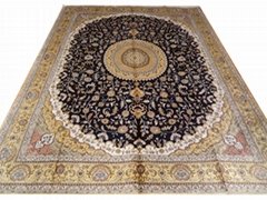 persian splendor 9x12ft handmade silk luxury sitting room carpet