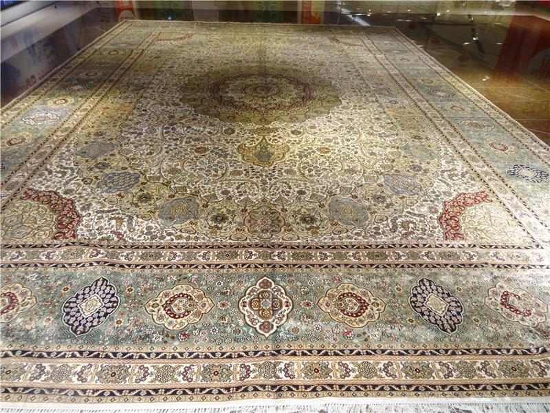 Persian Splendor 14x20ft oversized handmade silk carpet for villa use 3