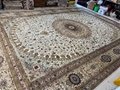 Persian splendor 14x20ft beige color oversized hand knotted silk carpet   4