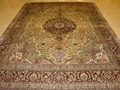 9x12ft jujube red handmade silk carpet designed for use in villa 1