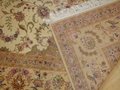 波斯富貴9x12ft棗紅色手工真絲地毯專供別墅客廳使用 4