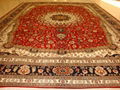 9x12ft China red color handmade silk carpet selling all over the world 4