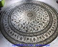 2.5 m diameter round shape handmade silk